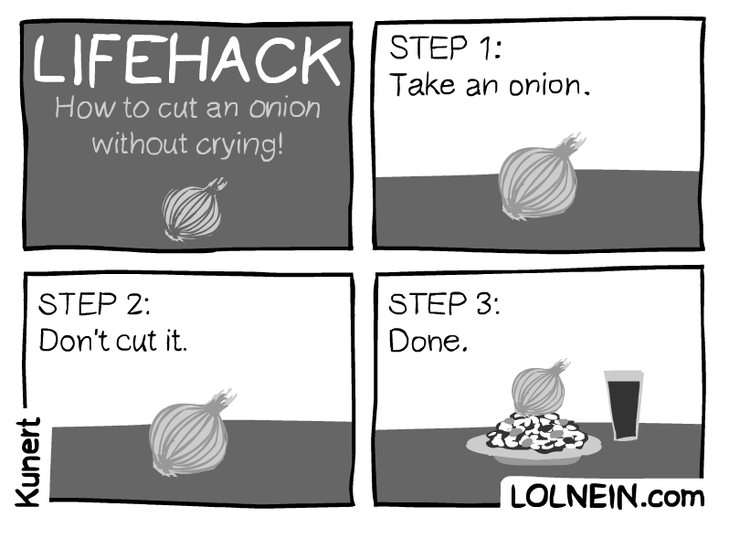 How to Cut an Onion